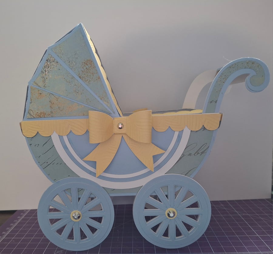 Baby Keepsake Pram Gift Box
