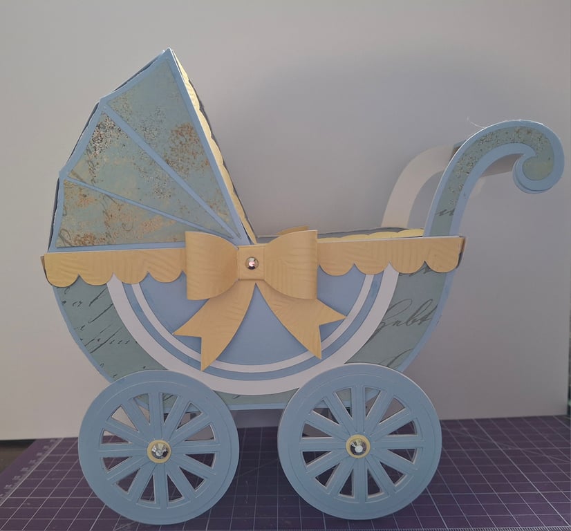 Baby Keepsake Pram Gift Box