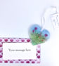 Just because... Meadow Glass Heart (optional personal message)  - Image 3