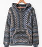 Men's Crochet Hoodie With Pocket One Size (M - XL)
