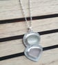 Pink and white seaglass necklace, Pastel pendant, Gift for beach lover - Image 5