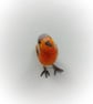 Christmas Robin Ornament, Rustic Winter Ornament, Soft Robin Figurine, Fibre Art - Image 5