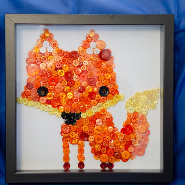 Fox Button Picture - Folksy