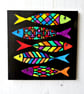 Five Colourful Fish Painting