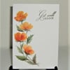 hand painted Get Well card ( ref F 565)