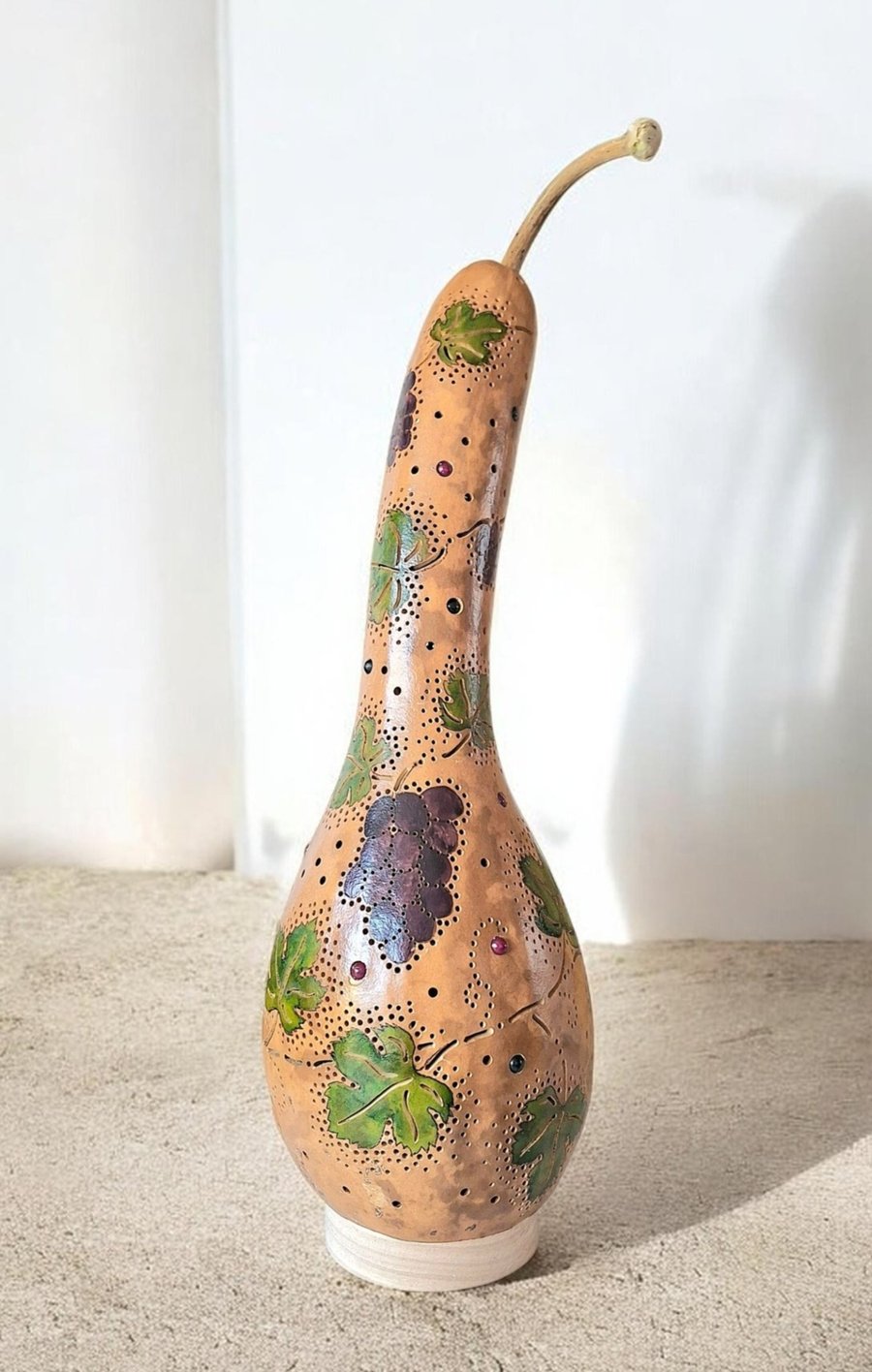 'In the Vineyard' Gourd Lamp