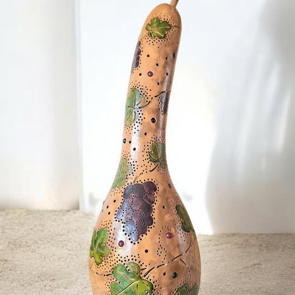 'In the Vineyard' Gourd Lamp