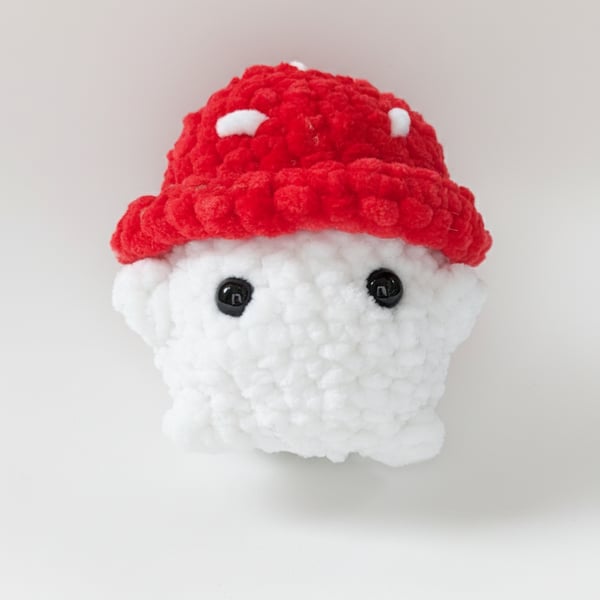 Cute crochet amigurumi mushroom decoration