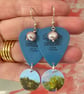 Skyscape Recycled Plectrum Earrings - Image 1