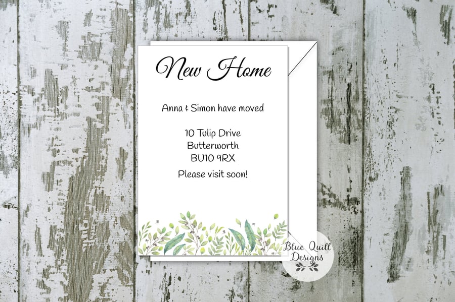 Personalised New Home Cards - Moving Announcement Stationery