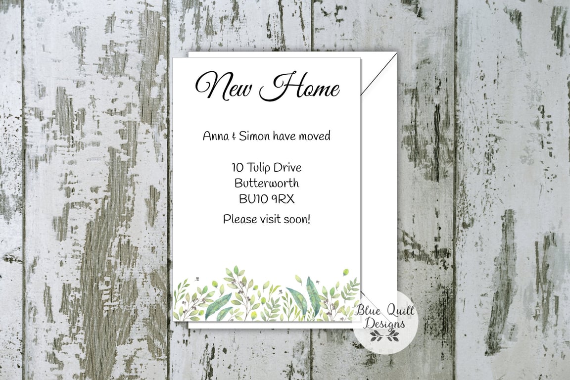 Personalised New Home Cards - Moving Announcement Stationery