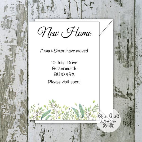 Personalised New Home Cards - Moving Announcement Stationery