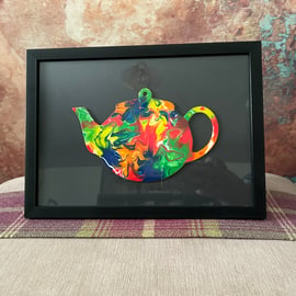 Colourful Teapot picture for the tea lovers in your life 