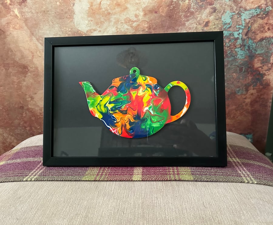 Colourful Teapot picture for the tea lovers in your life 