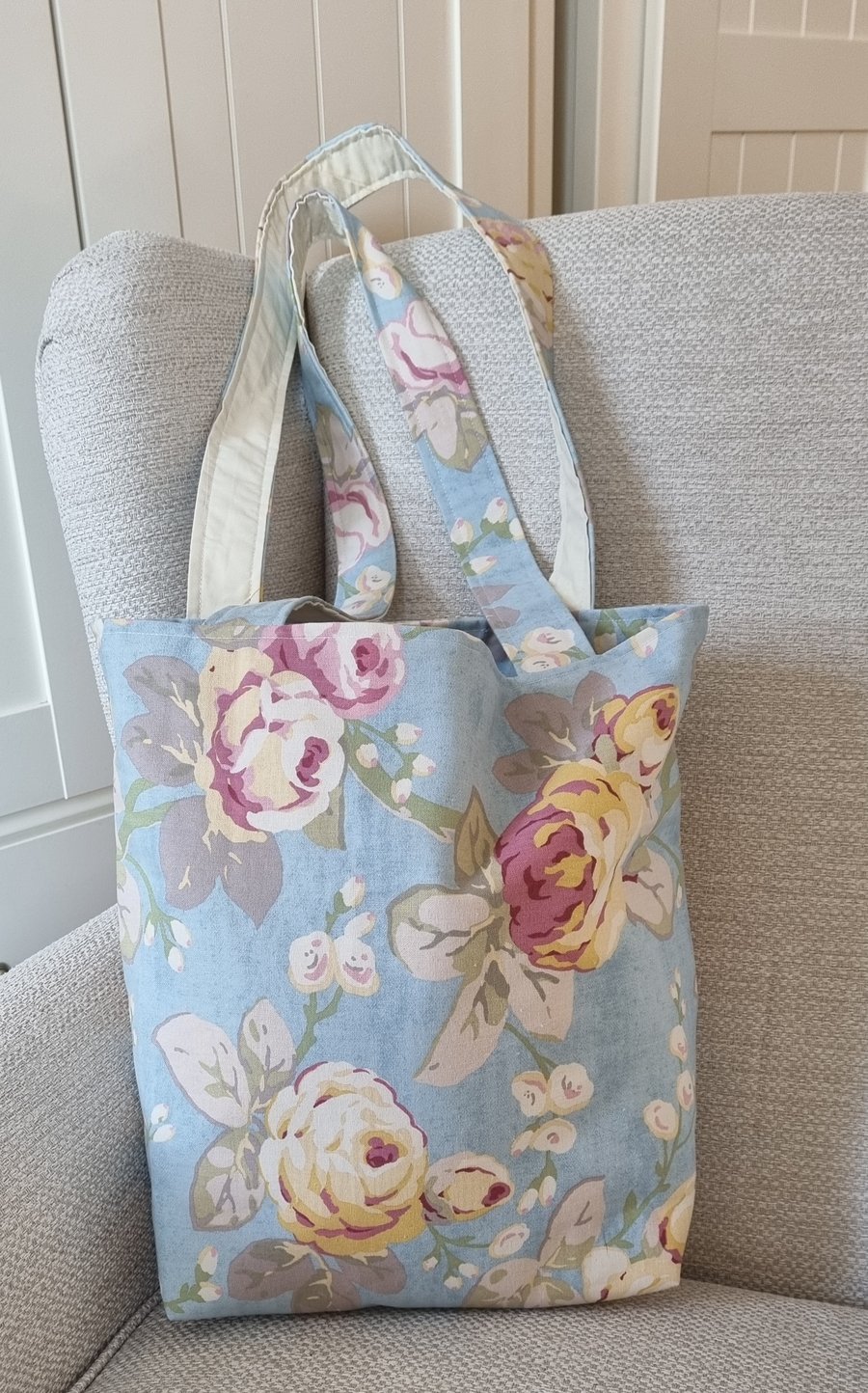 The Maria Tote Bag - Pastel Roses