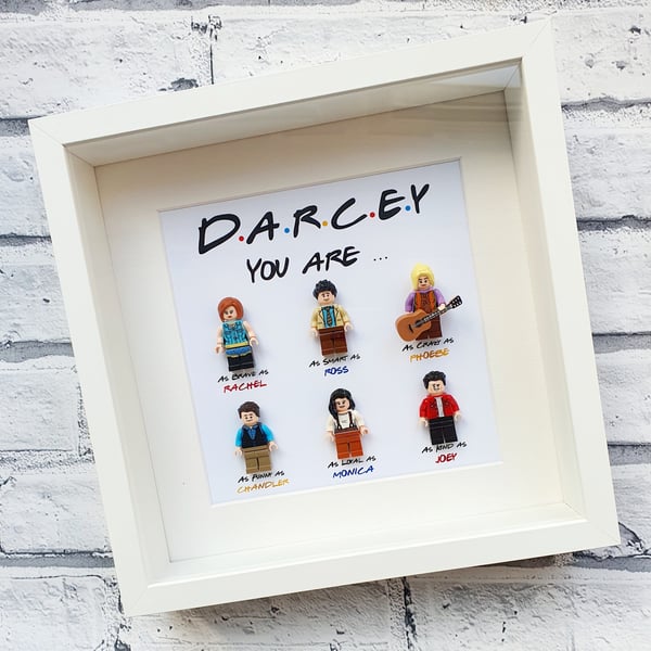 Friends Personalised Minifigure Frame 