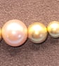 Dainty Solid Gold Bead Necklace: Freshwater Pink Pearl Accent - Image 3