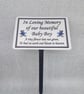 Personalised Baby Child Memorial Plaque Baby Grave Ornament Grave Plaque - Image 2