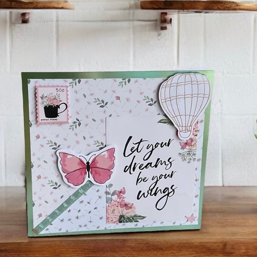 Blank Card for a Special Occasion. Let your dreams be your wings.