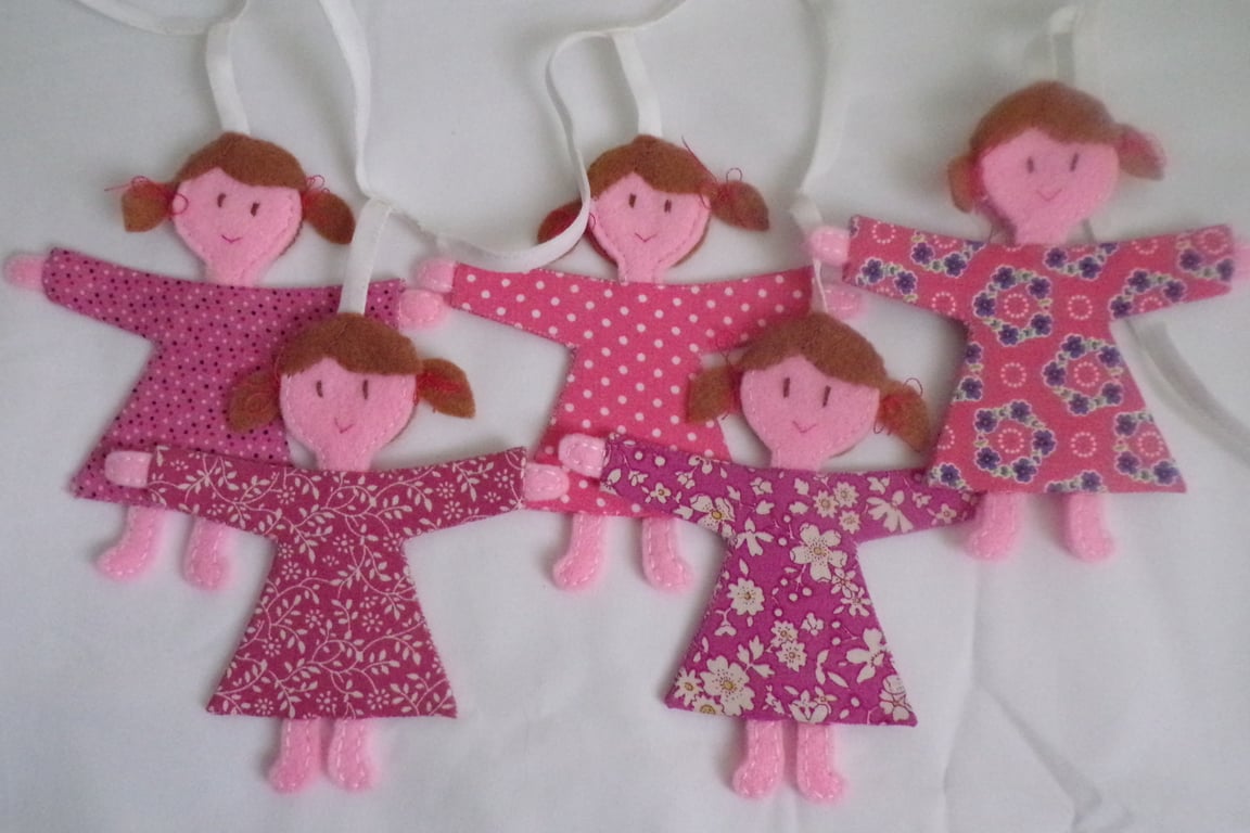 Rag Doll Bunting: Handmade Nursery Decoration