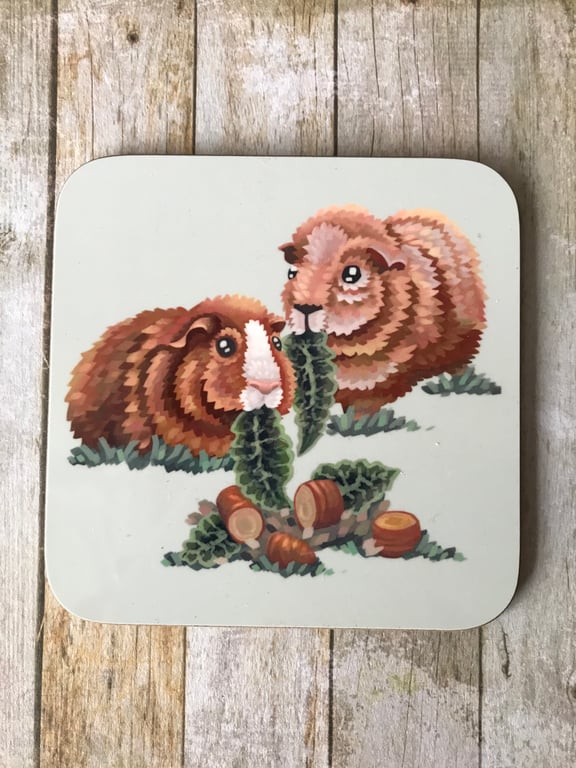 Ginger Guinea Pigs Square Coaster