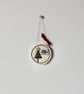 'Happy Christmas 2026' - Circular Scalloped - Hanging Decoration