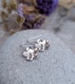 Sterling Silver Flower Drop Earrings - JBJ1012 - Image 4