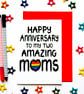 Anniversary Card For Two Mums, LGBTQ Anniversary Card For 2 Moms - Image 1