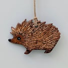 Hedgehog decoration, clay, unisex gift for a hedgehog lover, autumn decor