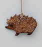 Hedgehog decoration, clay, unisex gift for a hedgehog lover, autumn decor