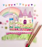 Fairy Castle - printed greetings card  - Image 1