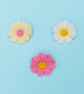 Small daisy, felt brooch. - Image 5
