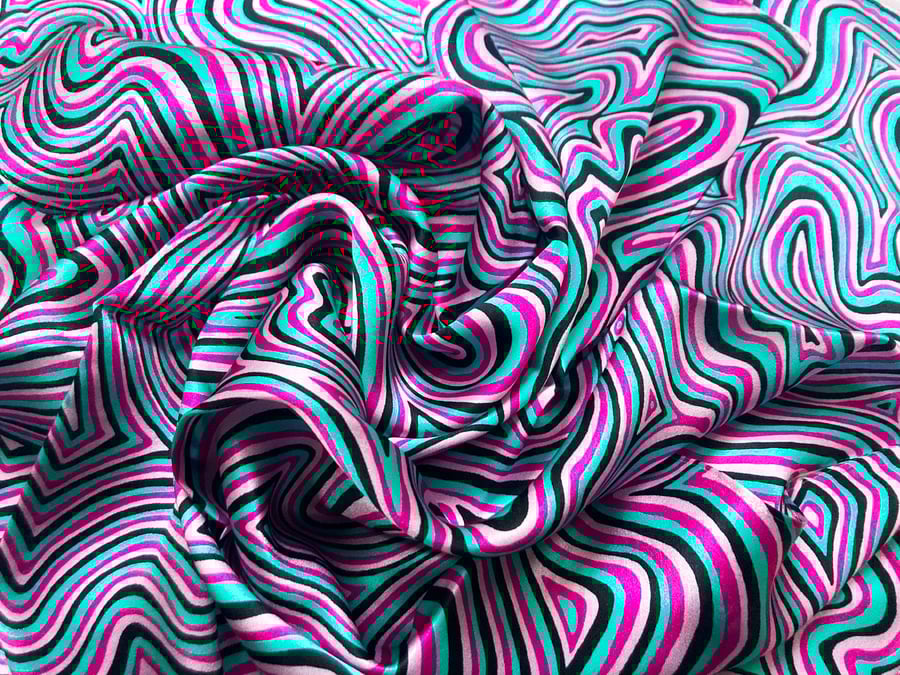 Psychedelic Quirky Pattern Fashion Scarf 