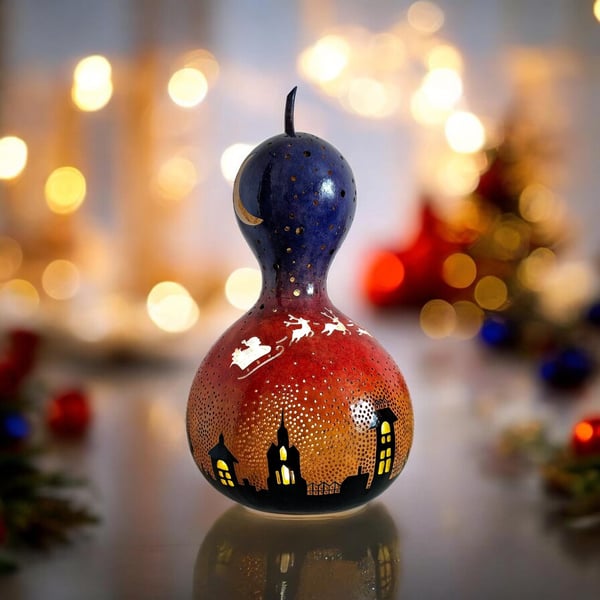 A Magical Christmas Eve Gourd Lamp 2 