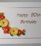 Quilled 90th birthday card  - Image 4