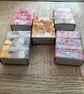 10 x small gift boxes (pinks, purples, autumnal and golds) - Image 9