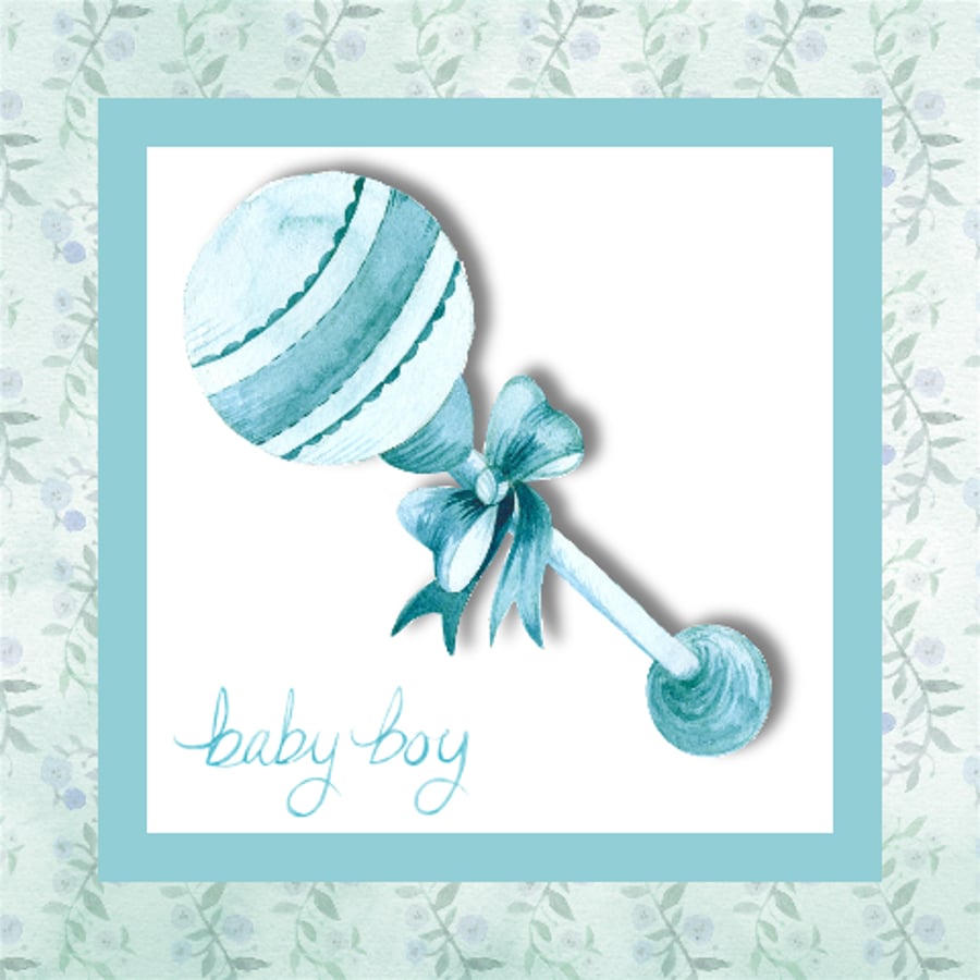 New Baby Boy Card