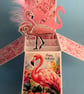 Ladies Birthday Card With Flangoes