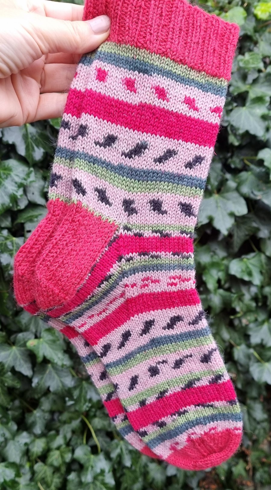 Handknitted Adult Socks - UK 5-7