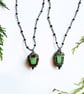 Glow In The Dark Lantern Hand Beaded Gothic Necklace - Image 6