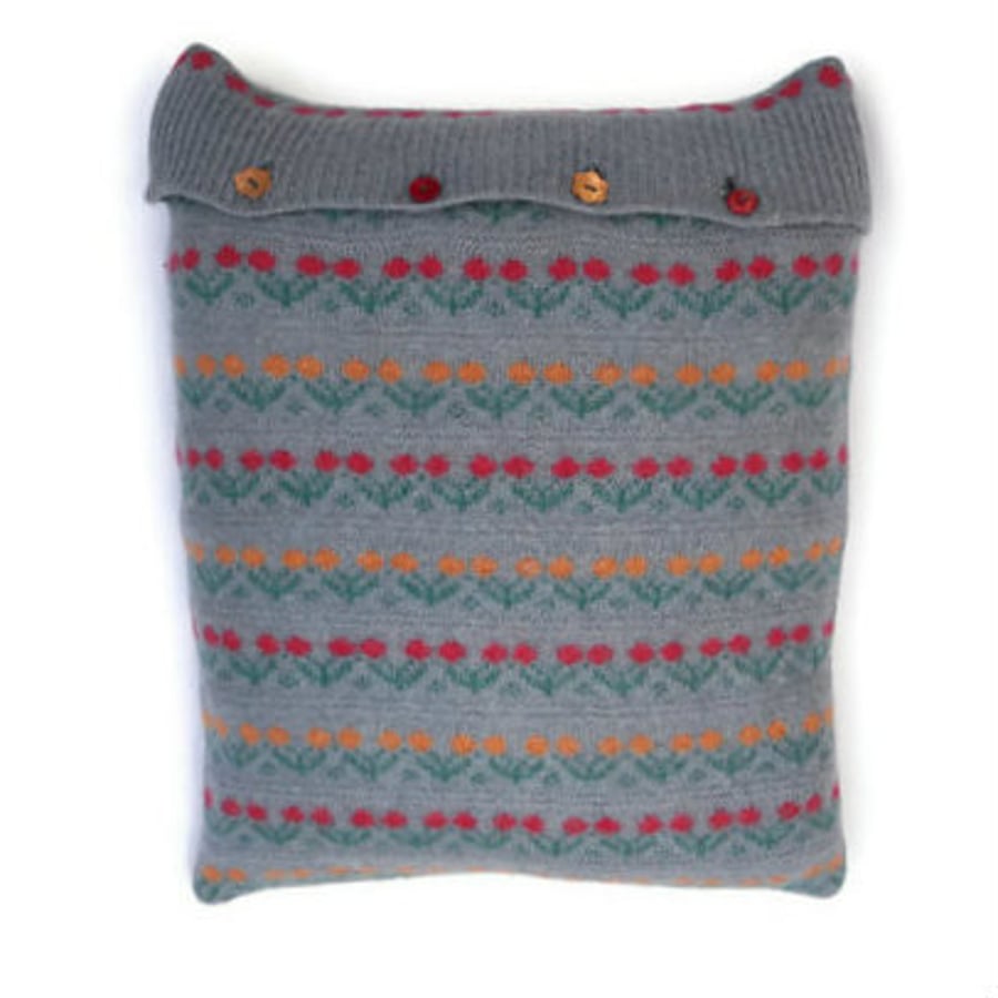 Wool Flower Cushion Cover