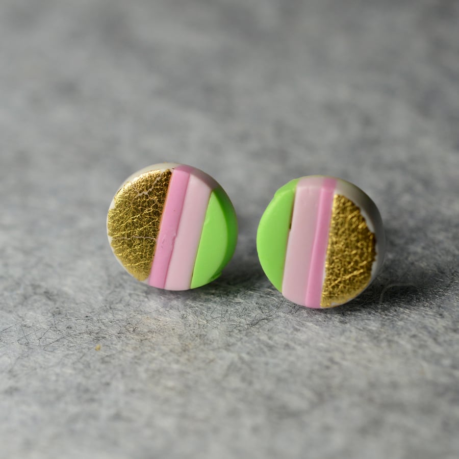 Simple Polymer Clay Earrings 