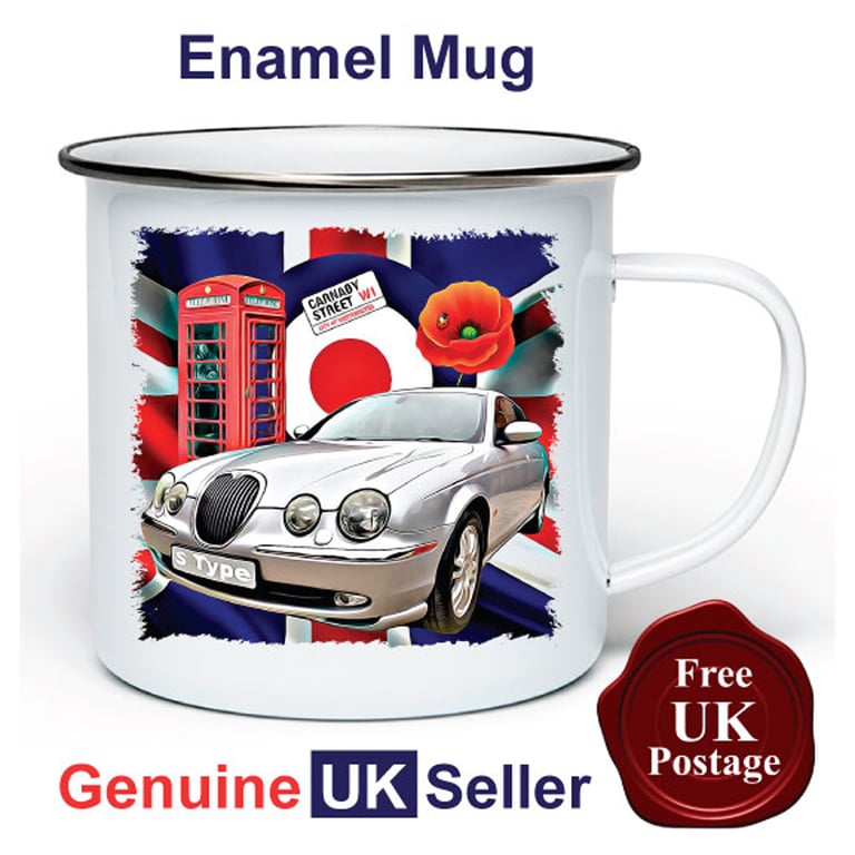 Unofficial New Jaguar S Type Mug, Camping Mug, Fishing Mug, Outdoor Mug,