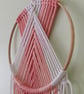 Pastel Peach & White Macramé Wall Hanging. - Image 3