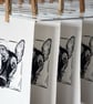 Whippet - Linocut Print - Image 3