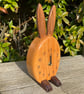 Fun Rabit Clock - Unusual & Eyecatching Free standing Wooden Clock - Image 4