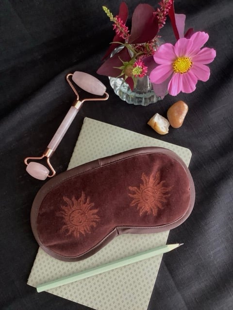 Chocolate Sun velvet lavender infused eye mask