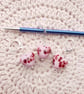 Tiny Glass Heart Stitch Marker