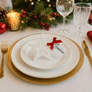 Personalised Christmas Star Place Setting, Christmas Table Decor