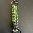 "Verdant Ronin" Paracord Keyring – Samurai Edition